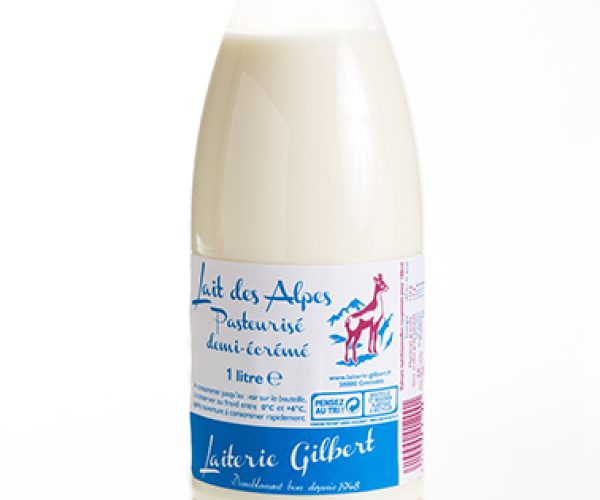 Lait demi-écrémé Laiterie Gilbert